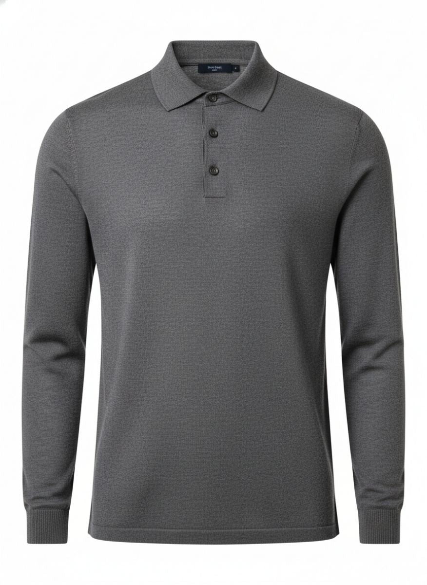 Fine-Knit Merino Polo